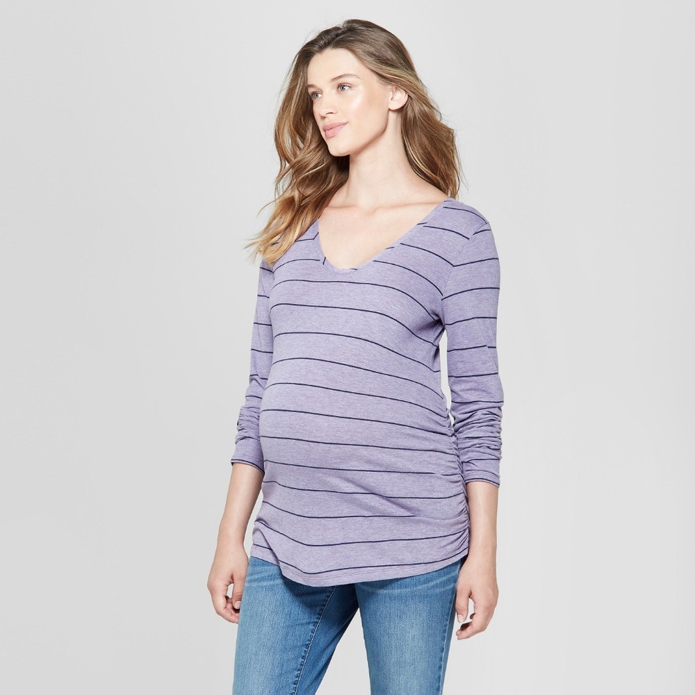 Maternity Sleeve Shirred T-Shirt  #59-19